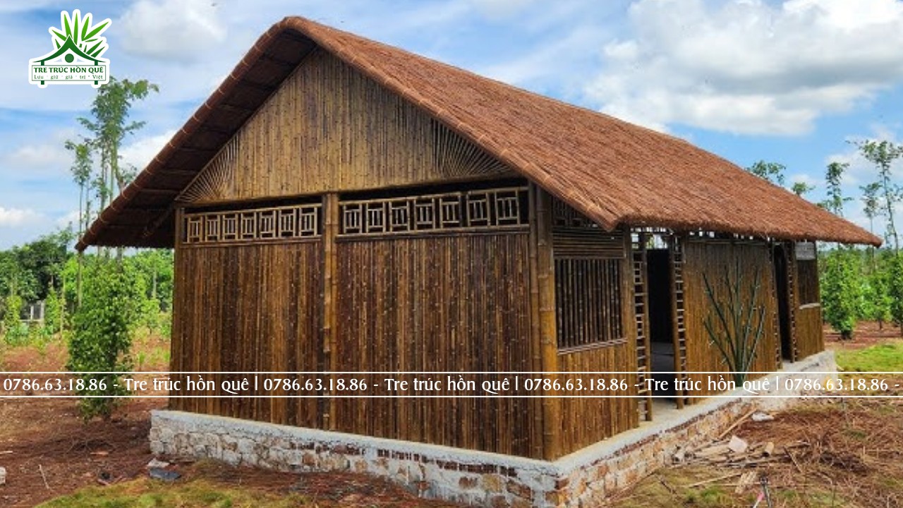 Thi công nhà tre mái lá giá rẻ chuyên nghiệp tại Hà Nội và các tỉnh miền Bắc của Tre Trúc Hồn Quê